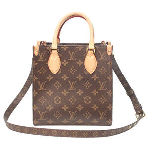 LOUIS VUITTON M46265 Monogram Sac Plat BB Handbag Brown Women's